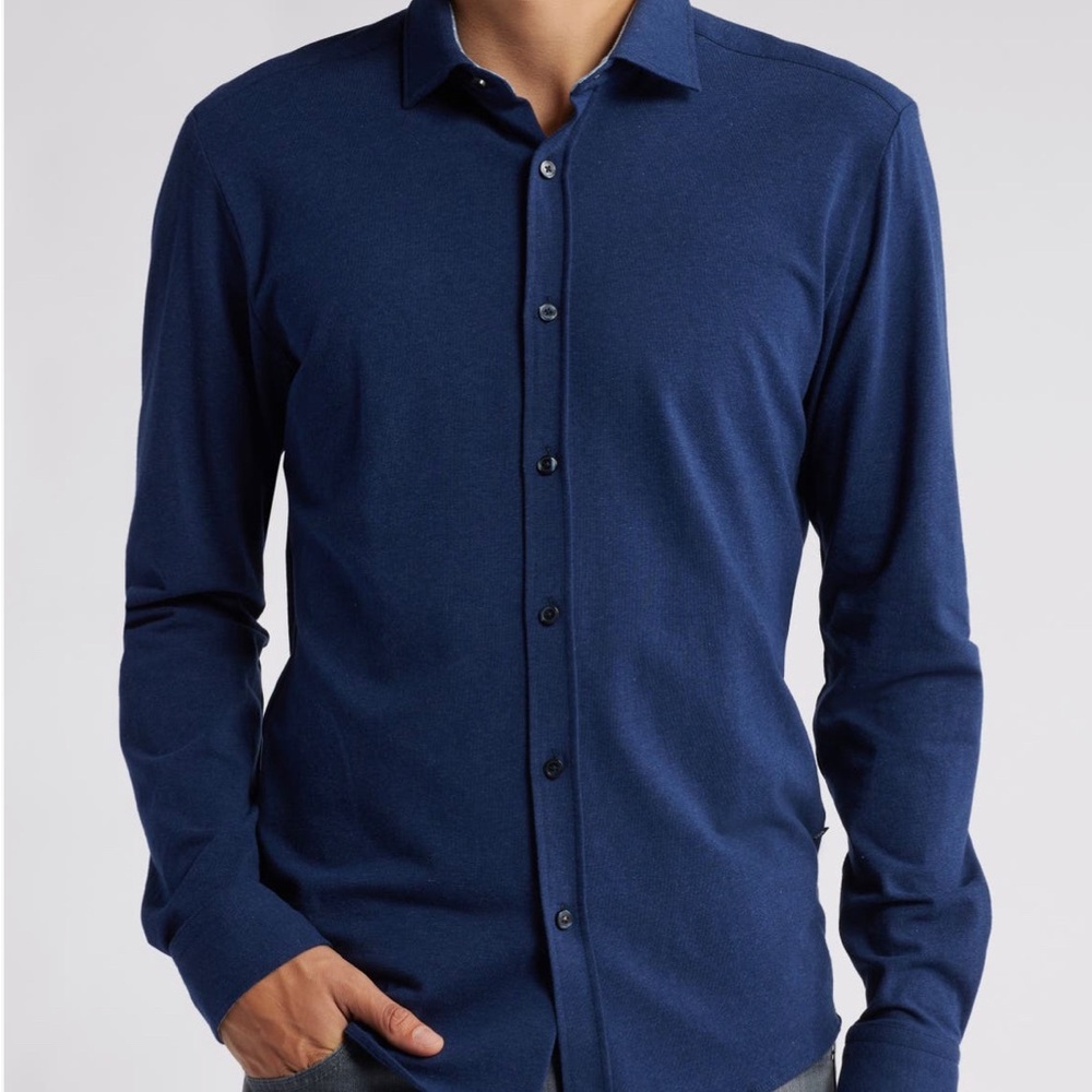 Michael Kors men’s blue button down shirt